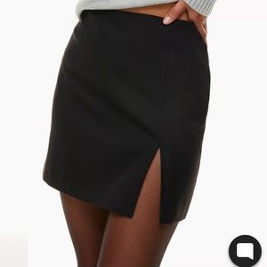 Sunday Best Black Mini Skirt with Slit